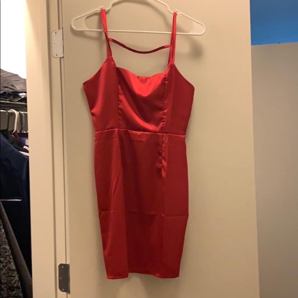 Silk red dress